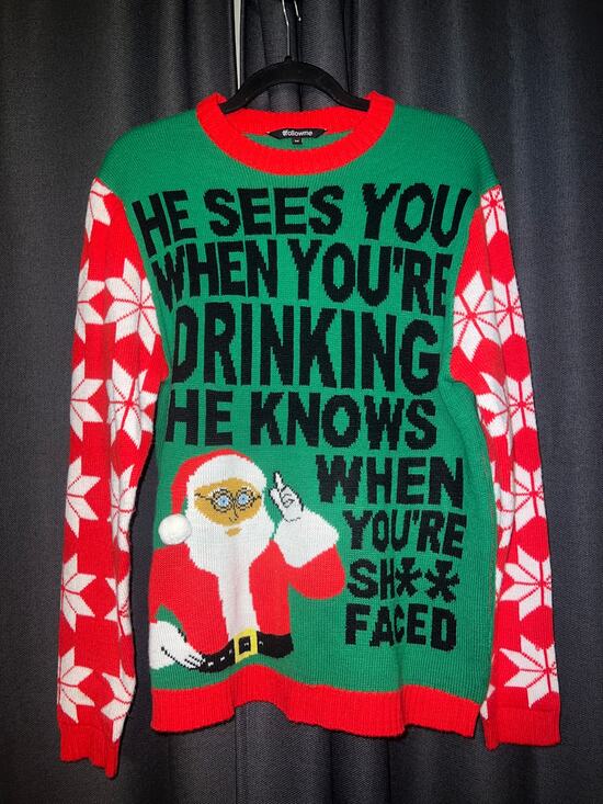 Ugly Christmas Sweater Sweaters - Ugly Christmas Sweater Xmas Size Medium